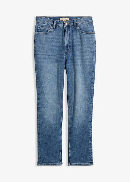 Slim fit-jeans, high waist, cropped