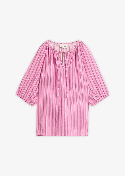 Bluse i myk musselin