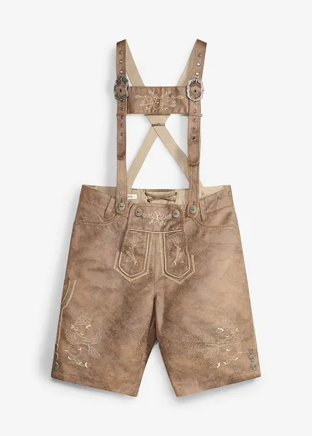 Drakt-shorts av imitert skinn