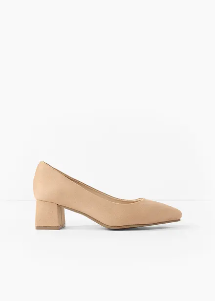 Pumps med blokkh&aelig;l