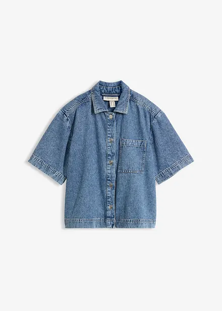 Denimskjorte i 100% bomull