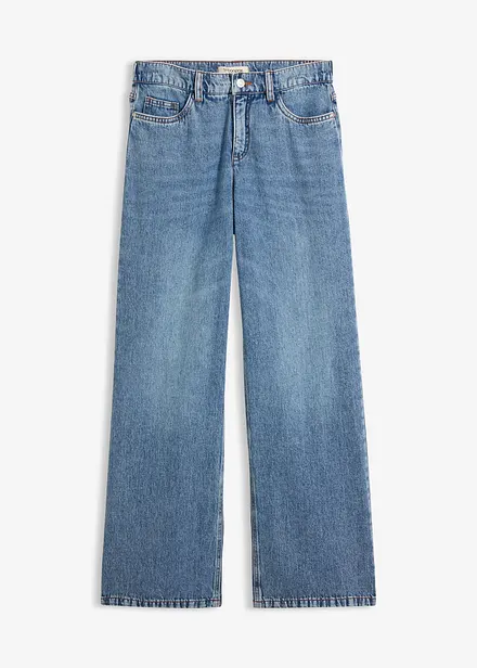 Wide leg-jeans, Mid waist