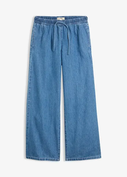 Lett Wide leg-jeans, Mid Waist