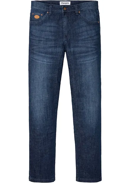 Classic fit-jeans med forsterket skritt, Tapered