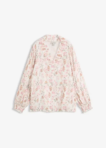 Bluse i viskose med pent fall