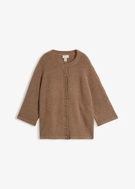 Cardigan med 3/4-lange ermer