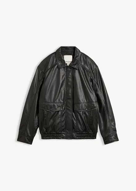 Oversized bomberjakke av lammenappa