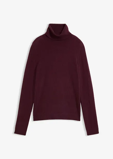 Genser i myk kasjmirmiks med Good Cashmere Standard&reg; og rullekrage