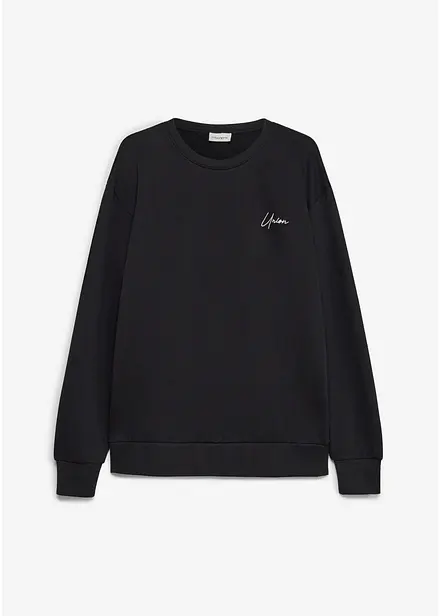 Sweatshirt i 100% &oslash;kologisk bomull, loose fit