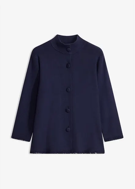 Cardigan med frynsekant