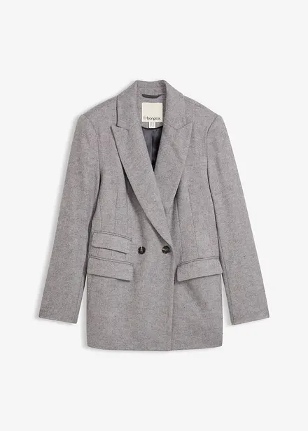 Blazer med myk ull