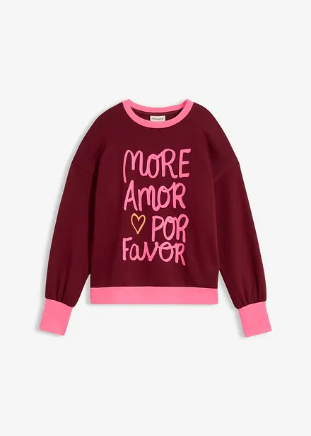 Sweatshirt i bomullsmiks