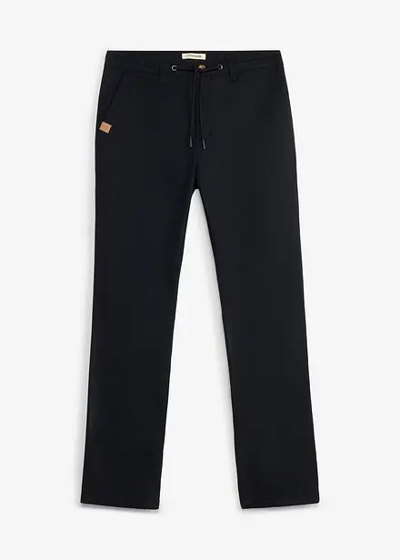 Classic fit chinos med stretch og vide ben, straight