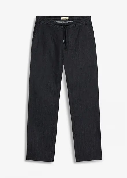 Lette Regular Fit pull on-jeans med stretchlinning, Straight