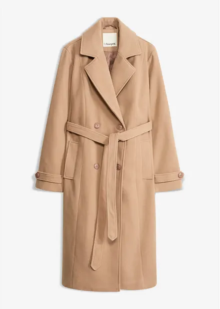 Vinter-trenchcoat i ullstil