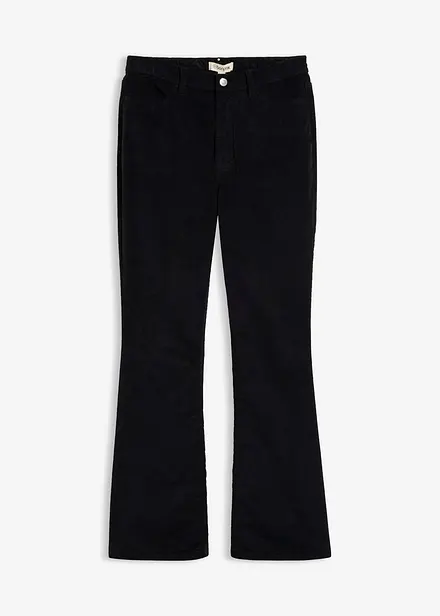 Bootcut-kordfl&oslash;yelsbukse av bomullsmiks