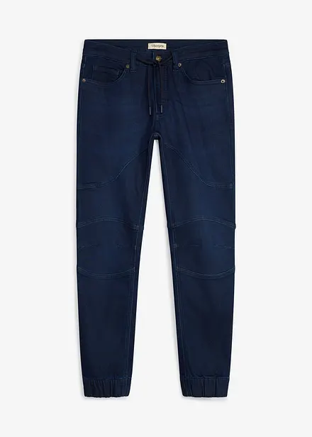 Regular Fit-jeans-joggebukse med regulerbar stretchlinning, Straight