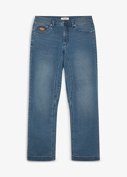 Classic fit-jeans med forsterket skritt, Tapered