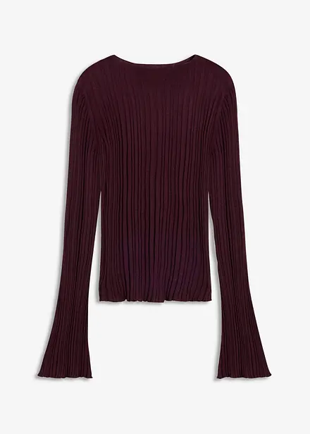 Halvtransparent, strikket topp