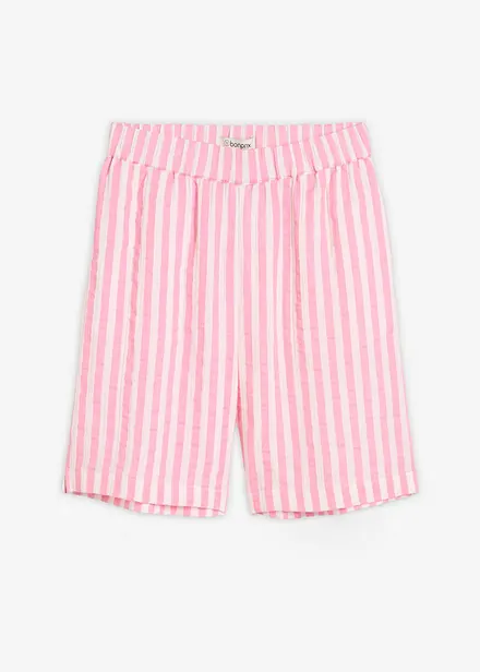 Musselin-shorts i 100% bomull