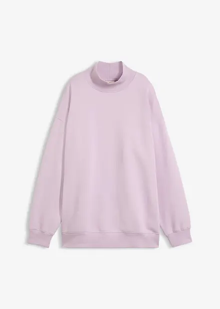 Sweatshirt med rullekrage
