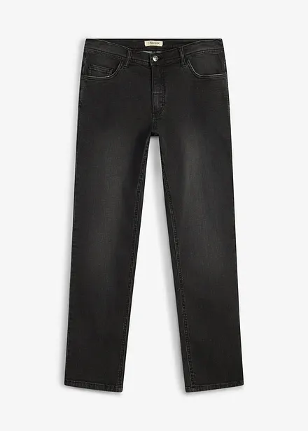 Regular fit jeans med stretch og komfortsnitt, straight