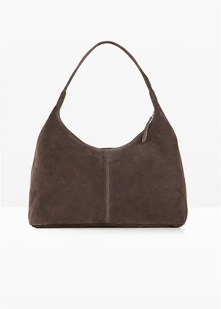 Shopper i semsket skinn