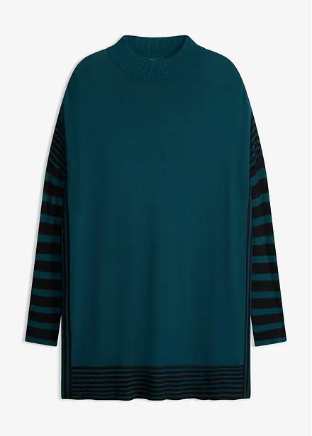 Oversized, lang og strikket genser