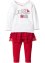 Babytopp + leggings-tutu, jul, økologisk bomull (2-delt sett), bpc bonprix collection