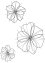Veggdekor i blomsterform (3-delt sett), bpc living bonprix collection