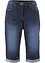 Jeans-bermuda med stretch og oppbrettet nederkant, bonprix