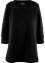 Lang sweatshirt-tunika med struktur i A-fasong, 3/4-lang arm, bpc bonprix collection