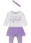Babytopp+leggings+tutu-skjørt+hårbånd (4-delt sett), bpc bonprix collection