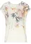 Trikotbluse med blomstertrykk, bonprix