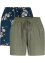 Viskose-shorts med knytebelte (2-pack), bpc bonprix collection