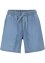 Lett denim-shorts med lin og komfortlinning, ekstra vid, bpc bonprix collection
