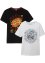 T-shirt med print til barn, av  økologisk bomull (2-pack), bpc bonprix collection
