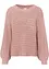 Oversized genser med hullstrikk, bonprix
