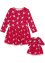 Jerseykjole til jente, med julemotiv + dukkekjole, bpc bonprix collection