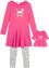 Jerseykjole+leggings med dukkekjole, til jente (3-delt sett), bpc bonprix collection