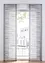 Panelgardin med tverrstriper (1-pack), bonprix