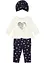 Babytopp+leggings+lue økologisk bomull (3-delt sett) , bonprix