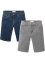 Jeans-bermuda med stretch og komfortsnitt, Regular Fit (2-pack), John Baner JEANSWEAR