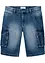Bermudashorts i denim med cargolommer, Relaxed Fit, bonprix