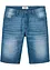 Stretchy jeansbermuda med forsterket skritt, Regular Fit, bonprix