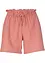 Paperbag-shorts med lin, bonprix