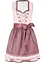 Dirndl med forkle, knelang (2-delt sett), bonprix