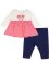 Jerseykjole og leggings av økologisk bomull, til baby, bpc bonprix collection