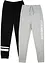 Joggebukse i myk bomullsmiks (2-pack), bonprix