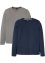 Henley-shirt med komfortsnitt (2-pack), bpc bonprix collection